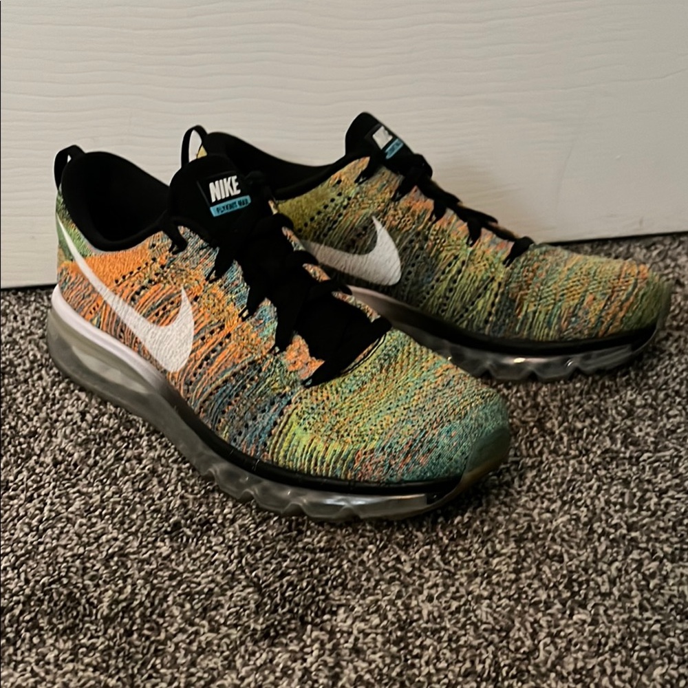 Nike Multicolor Flyknit Sneakers, Mens size 10